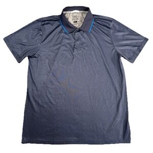 Legend Golf Polo Shirt Men's SZ L Navy Blue Extreme Stretch Performance Casual